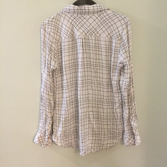 RAILS White Plaid textured Button Down Shirt - Picture 5 of 6